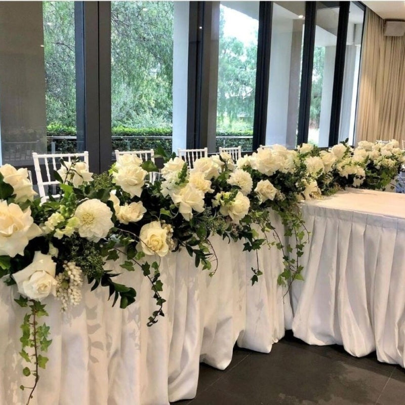 Decorative floral arrangement wedding table pieces melbourne florist