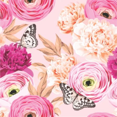 Butterflies and Ranunculi - Gift Card