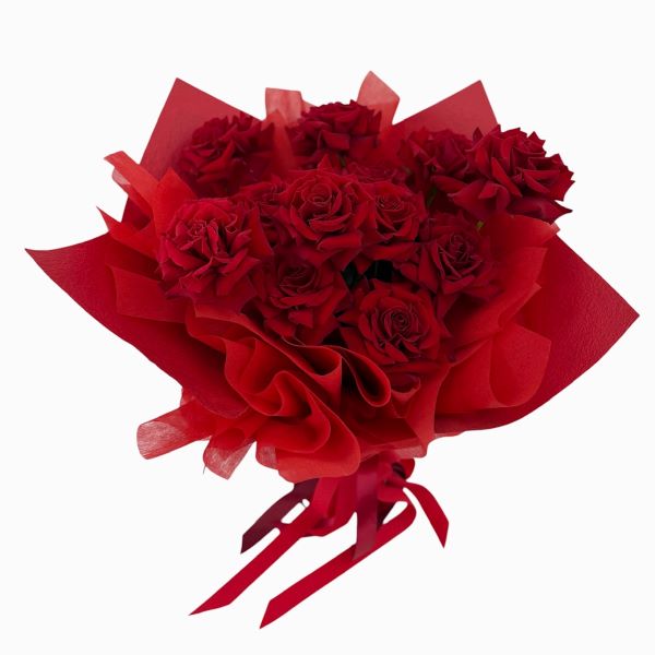Deluxe - Premium Bouquet of Reflexed Red Roses Date Night