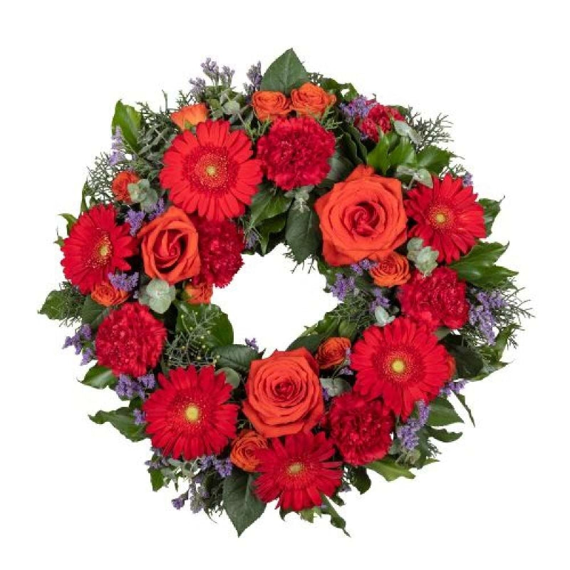 Eternal Love Wreath - Gerbera & Rose Funeral Wreath (Interflora)