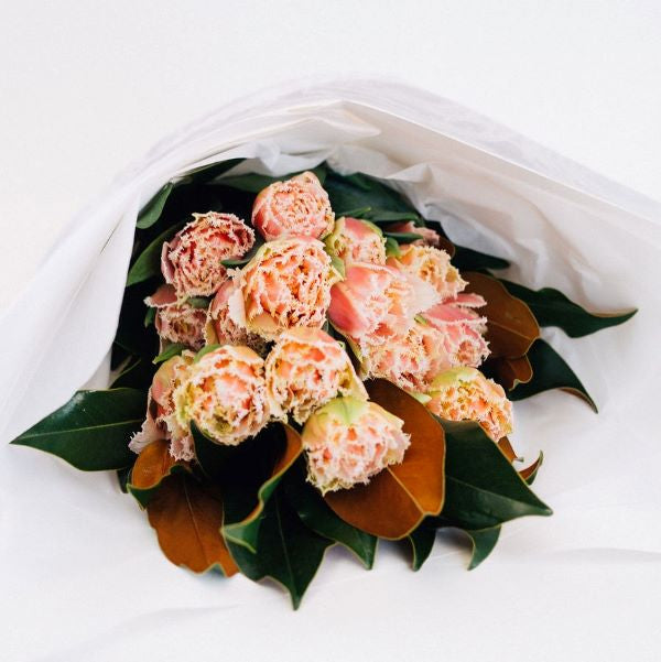 Liz - Peach Fringed Tulip Bouquet