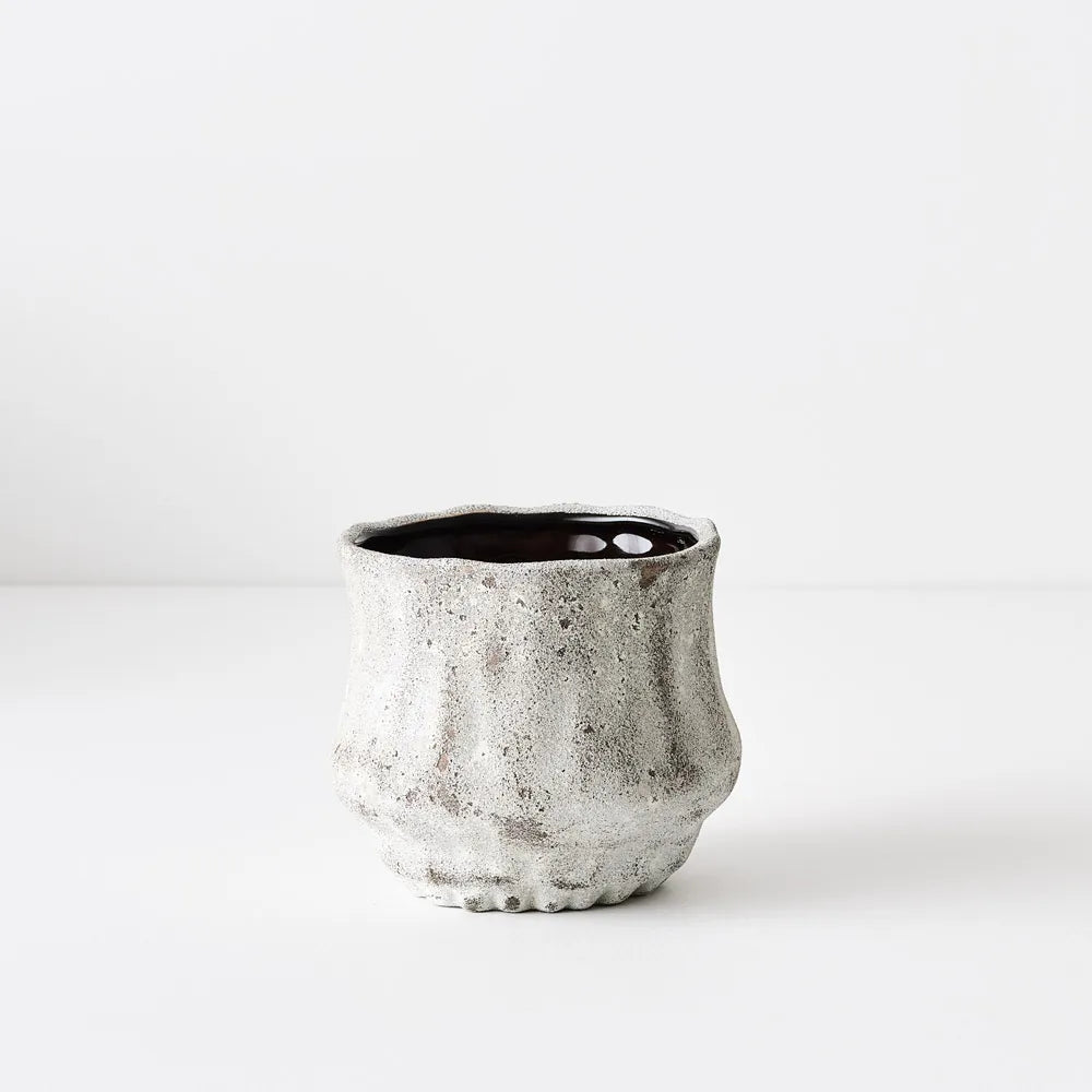 Payton Pot - Unique Textured Ceramic Vase - Medium