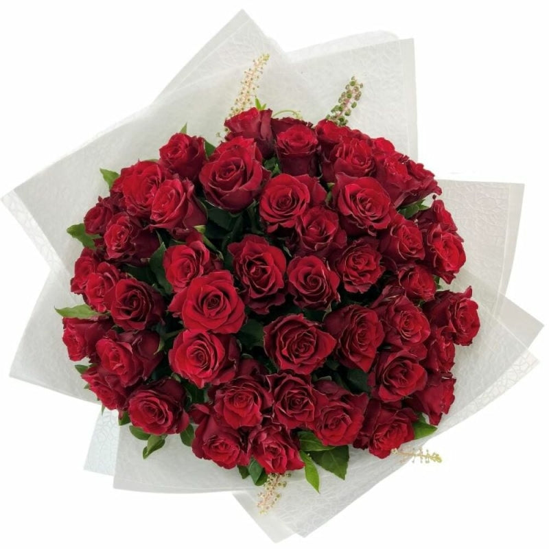 Stunner - 50 Long Stem Red Rose Bouquet