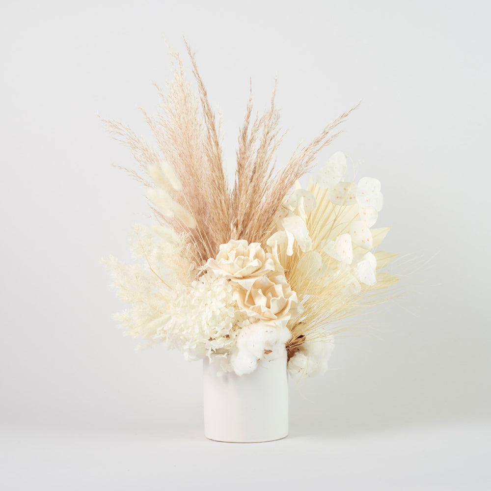 Vanessa - Preserved Flowers In White & Cream Accents