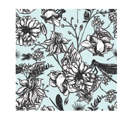 Vintage Blue Flowers - Gift Card