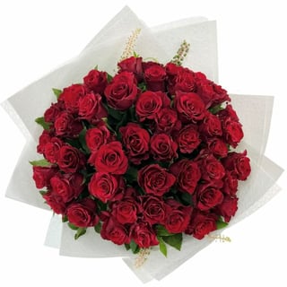 50 Red Rose Bouquet.