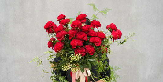 30 Carmine Classique Roses for a Romantic 30th Birthday