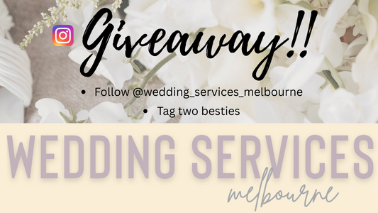 Instagram Giveaway Prizes @Wedding_Services_Melbourne