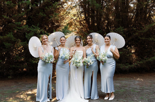 Lancemore Macedon Ranges Wedding Flowers Blue White Bouquets