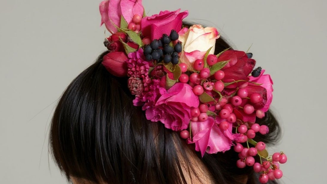 Melbourne Cup Hair Flowers - Elegant Floral Hairpieces for Race Day Glamour