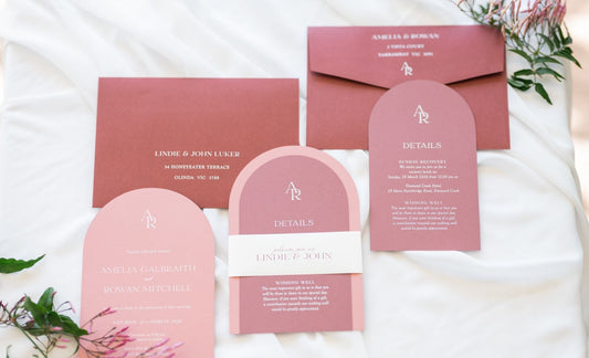 Custom Wedding Invitations & Signage Melbourne | Welcome Signs, Menus & Seating Charts