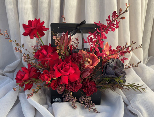 Moody dark romantic gothic flower delivery melbourne roses katel orchids
