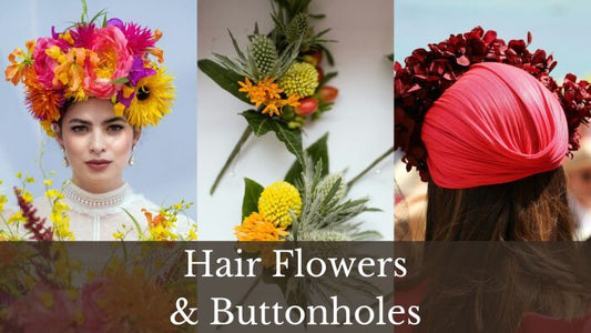 Melbourne Spring Racing Hair Flowers & Buttonholes.