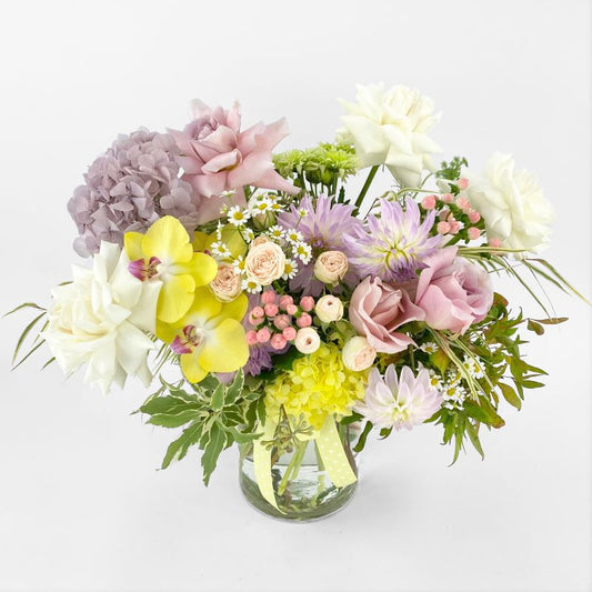 Blessed - Pastel Flower Vase Arrangement
