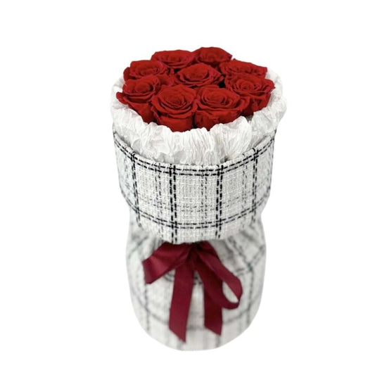 Frenchy - Preserved Everlasting Red Rose Bouquet