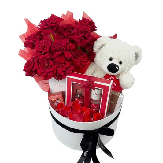 Imani - Extra Large Luxe Valentines Red Rose & Gift Hamper
