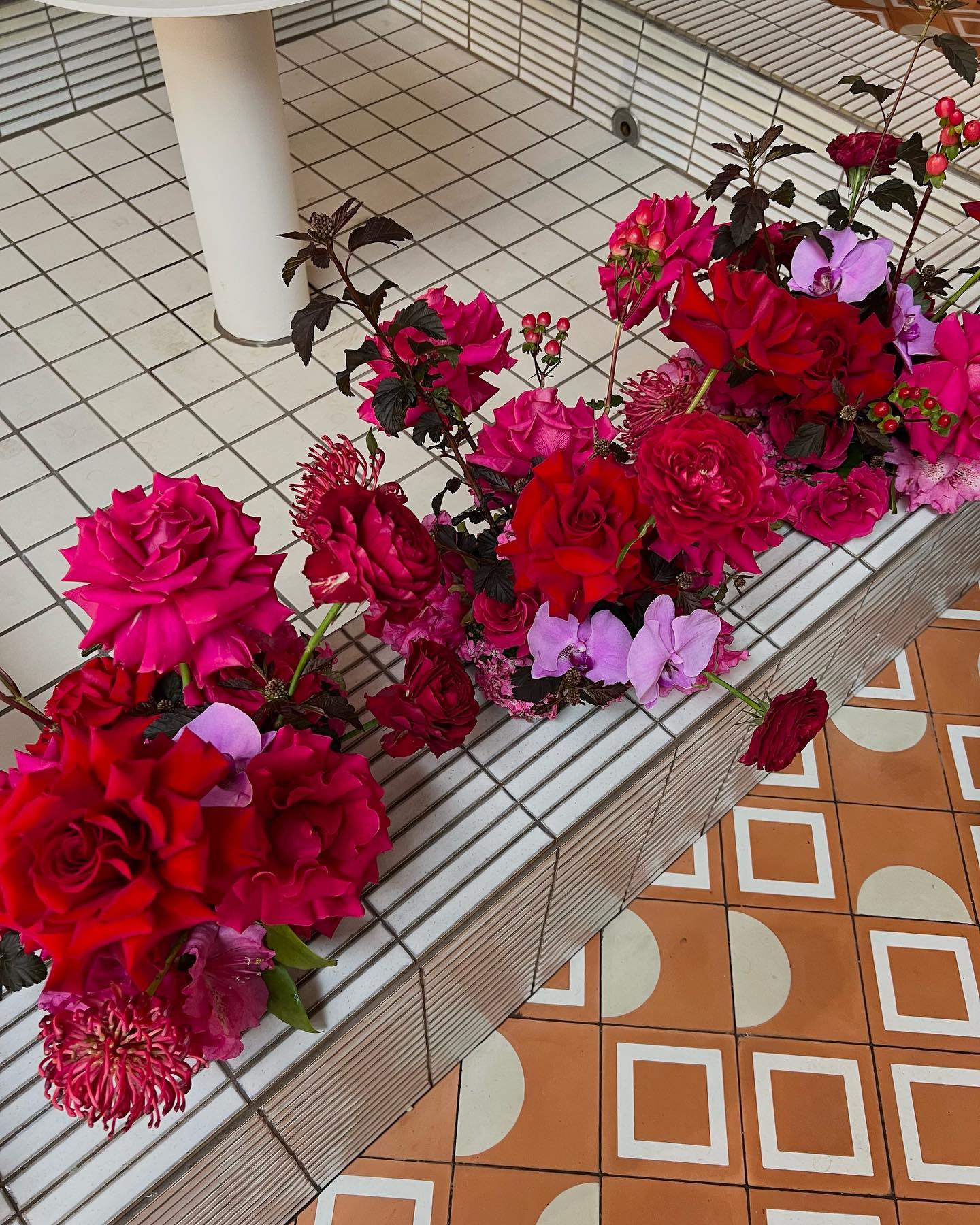 Corporate Events: Table Centrepieces – Florist Choice Seasonal Flowers