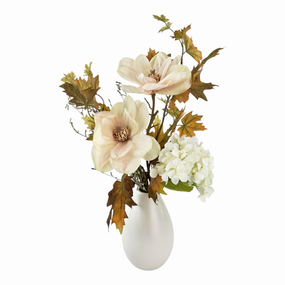 Magnolia Autumn Glow – Silk Flower Arrangement Melbourne
