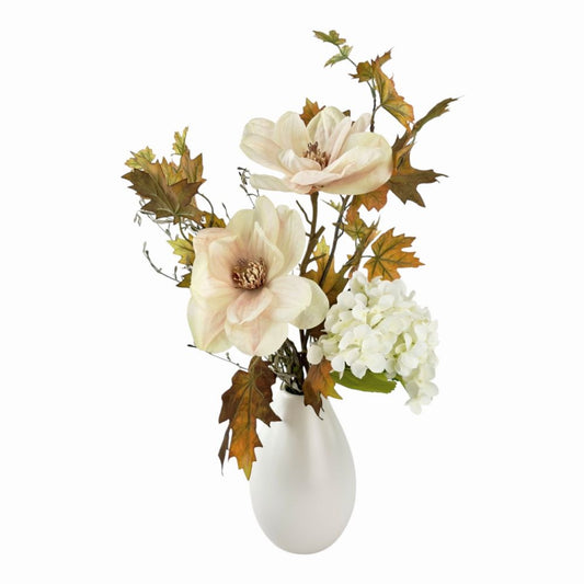 Magnolia Autumn Glow – Silk Flower Arrangement Melbourne