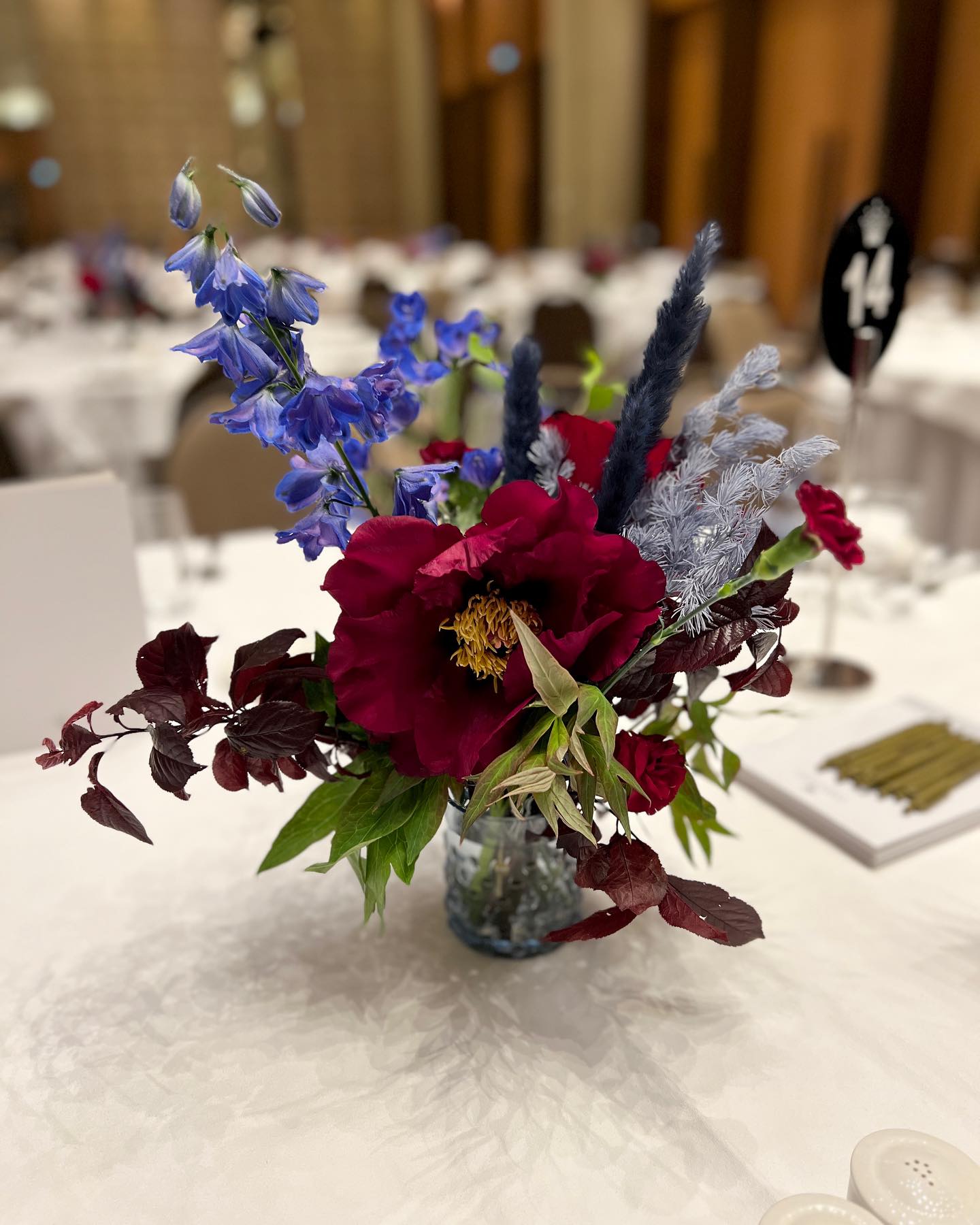 Corporate Events: Table Centrepieces – Florist Choice Seasonal Flowers