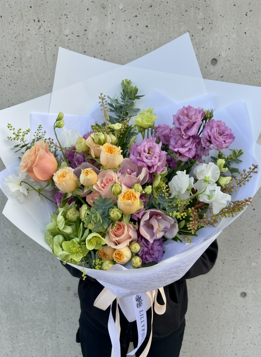 Florist Choice Pastel Flower Bouquet - Bespoke Bouquet