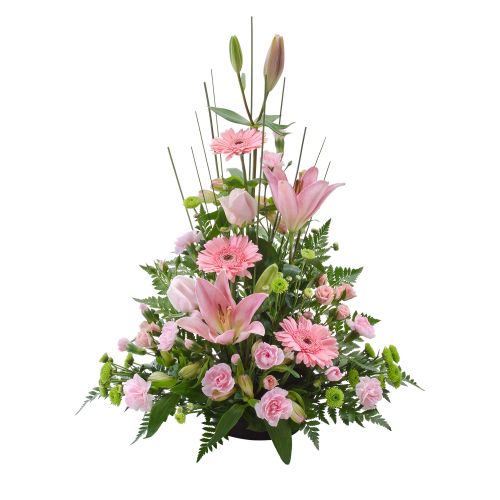Pink Sympathy - Pink Flower Arrangement