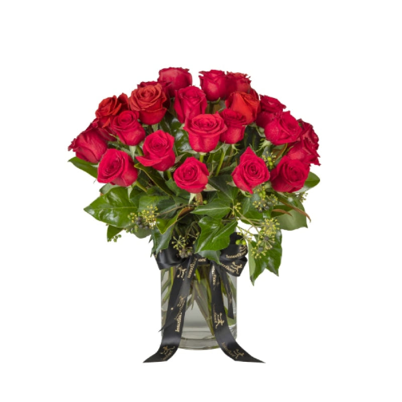 Temptation Deluxe - 24 Red Rose Bouquet in Vase