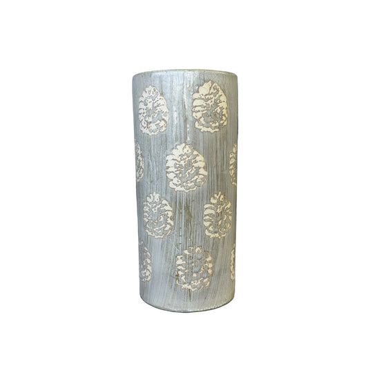Grey Patterned Unique Ceramic Vase