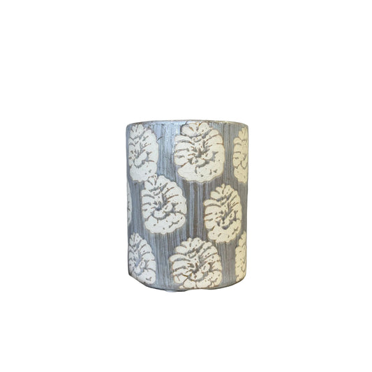 Grey Patterned Unique Ceramic Vase