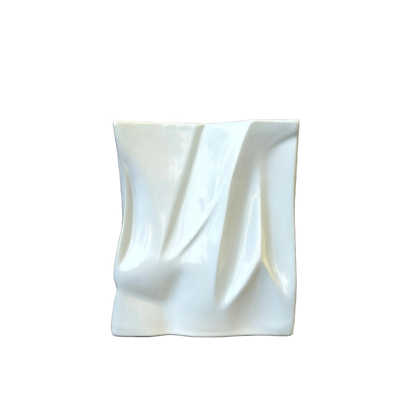 White Le Papier Unique Ceramic Vase - Large