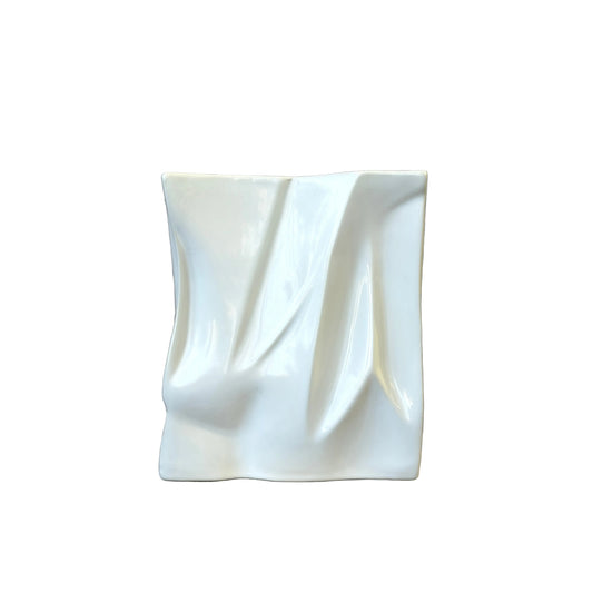 White Le Papier Unique Ceramic Vase - Large