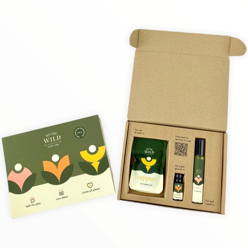 We The Wild - Small Trio Plant Care Pack