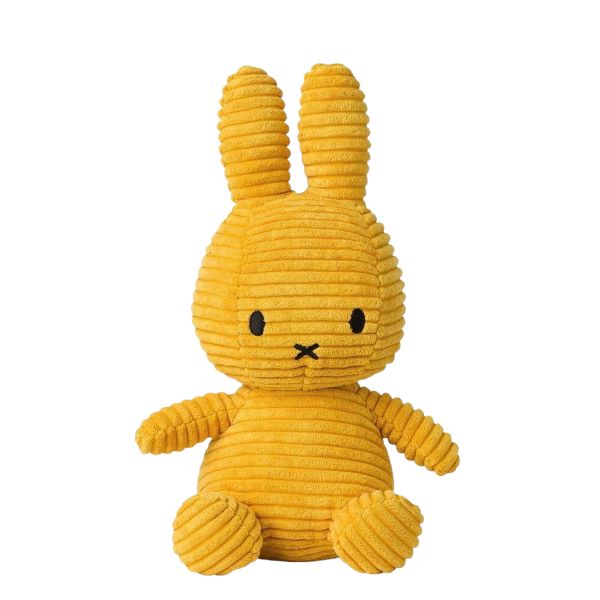 Miffy Yellow Soft Toy Corduroy Bunny - Melbourne delivery only